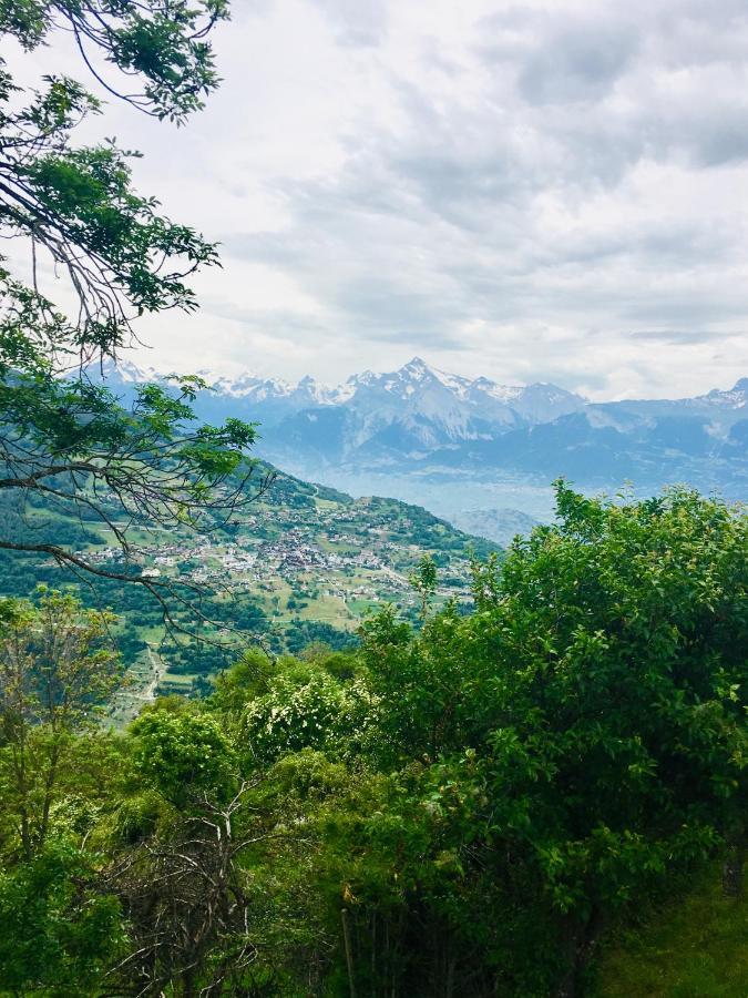 La Chaumiere D'Herens Vernamiège Buitenkant foto